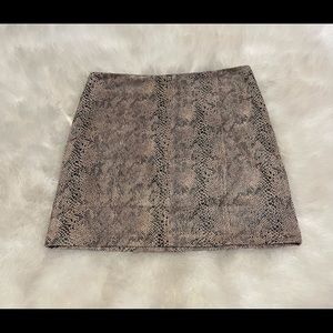 Tilly’s Snake Skin mini skirt